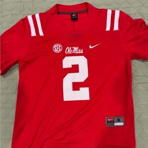 Nike Red Ole Miss Jersey